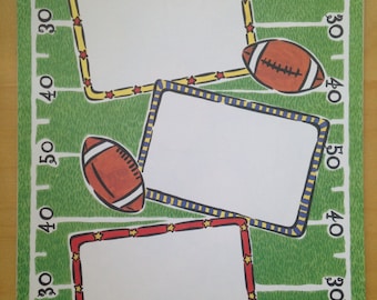 8.5x11 Frances Meyer Football Frames Paper
