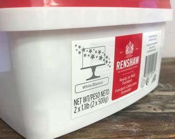 Renshaw White Fondant 2.2 lb Pail
