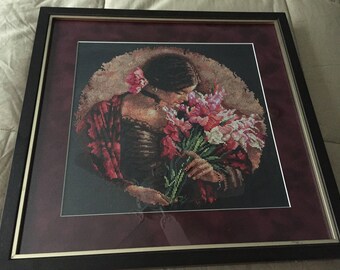 Senorita with Flowers