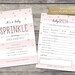 Baby Predictions &amp; Wishes Baby Shower Custom Printable
