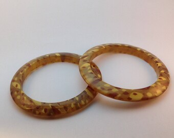 Lucite Bangle Bracelets 1950's