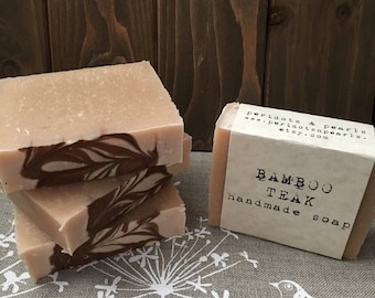 Bamboo Teak Cold Processed Handmade Soap