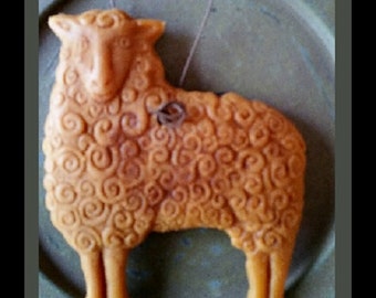 Bees wax ornament ~ Sheep