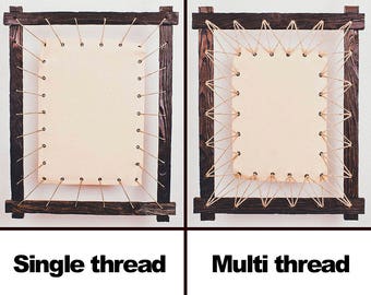 Lacing styles: single thread and multi thread. Personalized