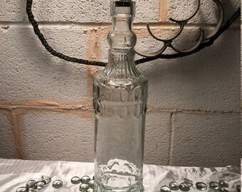 Ornamental Glass Bottle with Cork