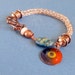 Half Price One week sale Copper Viking Knit Bracelet with Charms