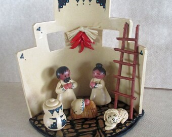 SOUTHWEST NATIVITY SET Creche One Piece Handcrafted Best Seller!