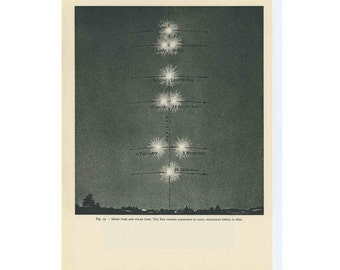 1959 TIME - MEAN & SOLAR print original vintage celestial astronomy lithograph