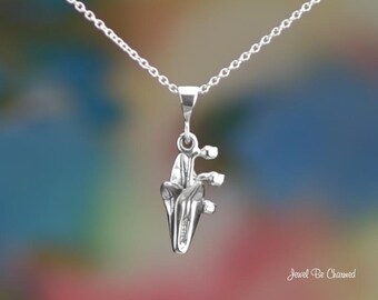 Sterling Silver Lily of the Valley Necklace 16-24" or Pendant Only 925