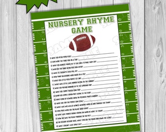 Football Baby shower games word search game Printable INSTANT