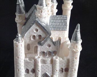 silver trim castle quinceanera wedding topper table decoration favors