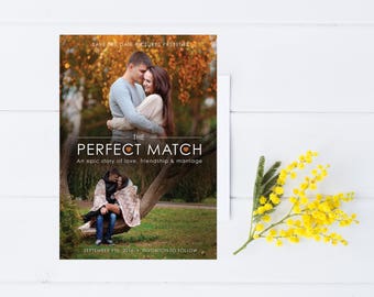 Movie Poster Save the Date Magnet (Printed)