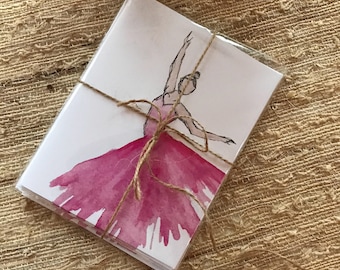 Ballerina Card | Dance | Greeting Card | Watercolor
