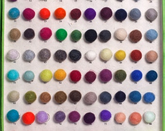 Bulk Felt balls 2 cm, wholesale felt balls, custom color felt balls, felted balls, felt balls wholesale