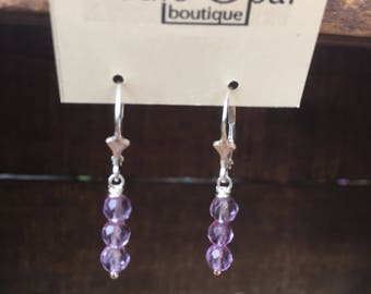 Amethyst Stack Earrings