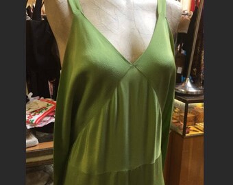 Reserved! An amazing celery-toned animal: pantsuit of the early 1930s