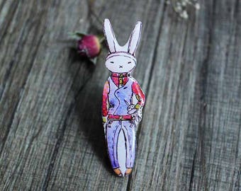 Cute Bunny Brooch Gifts|for|girl Gifts|for|girlfriend Gifts|for|sister Gifts|for|her birthday Gift|for|teens Teenage girl gift|for|Kids gift