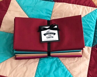 The Professor's Libarary - 8 Solid Colours Half-Yard Bundle - Quilting Fabric