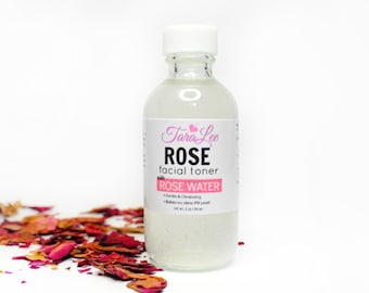 Rose Facial Toner - Soothing Face Toner, Rose Toner Hydrating, Gentle, Rejuvenating, Face Mist. With Rose Water TaraLee