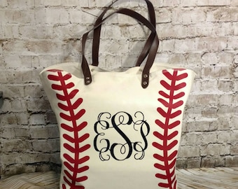 Baseball Tote, Baseball Bag, Baseball Tote Bag, Personalized Baseball Tote, Monogrammed bag, Baseball Tote, Baseball Bag, Baseball mom