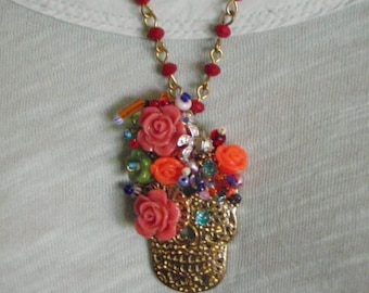 El Dia De Los Muertos Skull Necklace