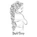 Digital Stamp,Clipart,Line art,Rapunzel Fashion Girl graphics,Fashion Princess,Digi stamp,digistamp,fashion Illustration INSTANT DOWNLOAD