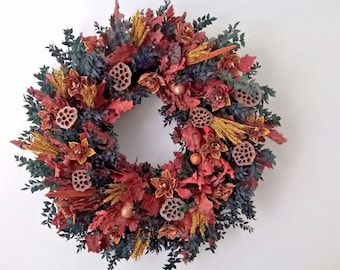 27" Gorgeous Fall Wreath - Winter Wreath - Wreath For Door - Hanging Wreath - Wow!! THANKSGIVING WREATH