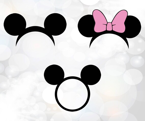 Download Circle Monogram Topper Minnie mouse svg Mouse Topper SVG