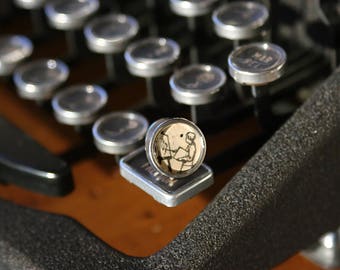 Antique Typewriter Key Pin (Artist)