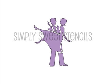 Married Couple Stencil