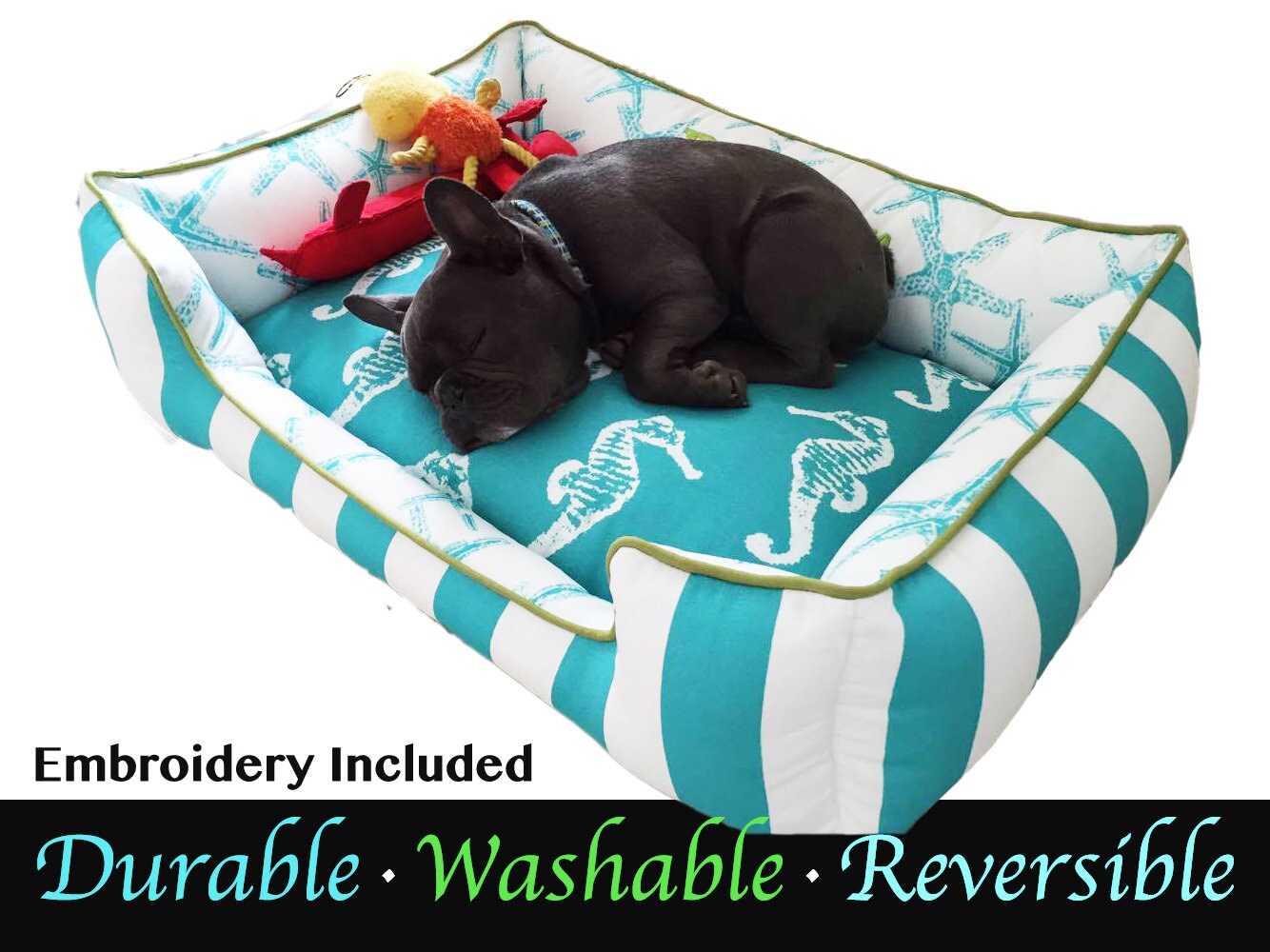Small Dog Bed Beach Dog Bed Beach Decor Custom Dog Bed