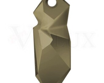 Swarovski 6912 Kaputt Pendant - Metallic Light Gold (MLGLD) 40 mm
