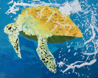 Underwater Turtle - Print