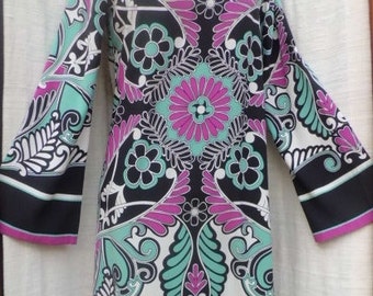 Vintage NICOLE MILLER Studio Mod Silk Dress