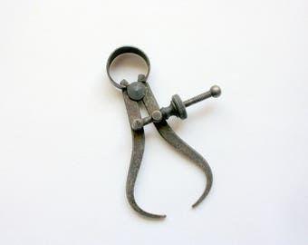 Vintage Outside Calipers, Vintage Calipers, Vintage Measuring Tool, Carpentery tool, Drafting caliper