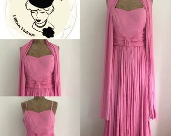 1950's Evening Dress with Shawl