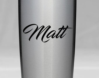 Yeti Cup Decal, Monogram Decal, Personalized Sticker, Men Cup Decal, Buck Deer, Stag, RTIC Cup Sticker, Tumbler, Personalized Monogram Decal