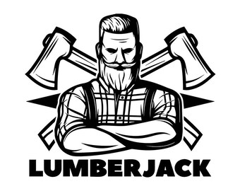 Lumberjack svg file | Etsy
