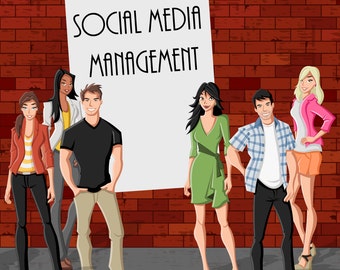 Social Media Marketing PACKAGE - Social Media Marketing, Social Media Management, Social Media, Facebook, Twitter, Instagram, Pinterest