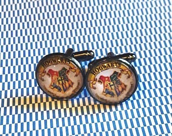 Harry Potter Hogwarts cabachon cufflinks - 16mm