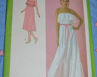 70s Simplicity 8956 Misses Dress Pattern Sewing Pattern UNCUT Size 14