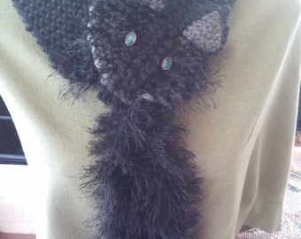 Black cat scarf