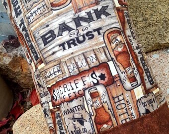 Wild West Shopping Bag Holder, Western Grocery Bag Dispenser, Old West Shopping Bag Keeper, House Warming Gift