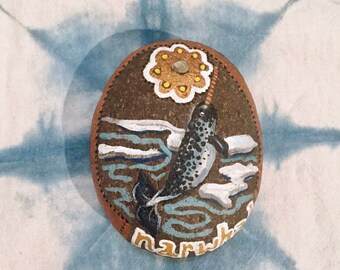 Narwhal Spirit Animal Stone