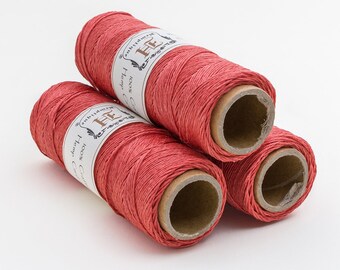 Hemp Cord, Coral, Craft Cord, Bead Cord, Hemp String, Macrame Jewelry Cord -TW28
