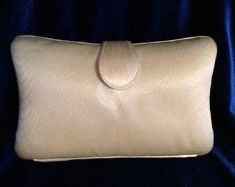 Vintage Whiting and Davis International Damask Clutch Handbag 1980s