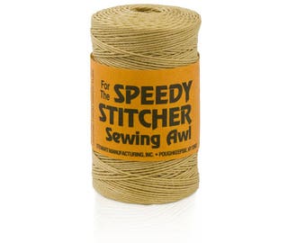 Speedy Stitcher Sewing Awl 180 Yards Fine Waxed Polyester Thread #170 - Suited for indoor and outdoor applications