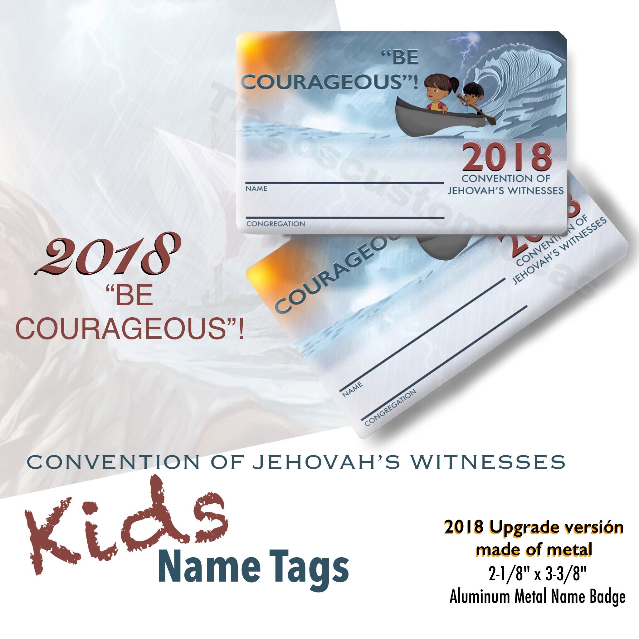 JW.ORG 2018 Regional convention Name Tags Kids version. Be