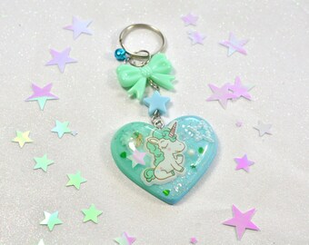 Unicorn Resin Keychain/bag charm