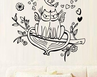 Sticker "Cat lover Couple"